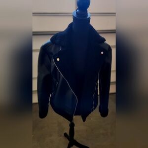 Faux biker jacket